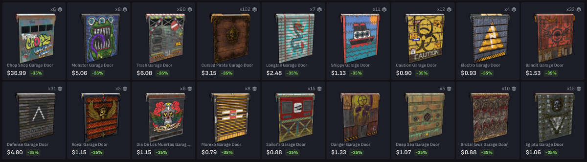 Скины на гаражки в Расте