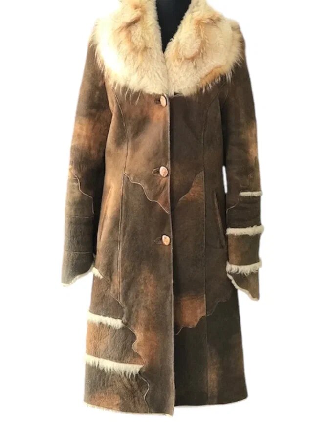 Переделка дубленки сложного фасона. Ателье Ирины Берзиной.