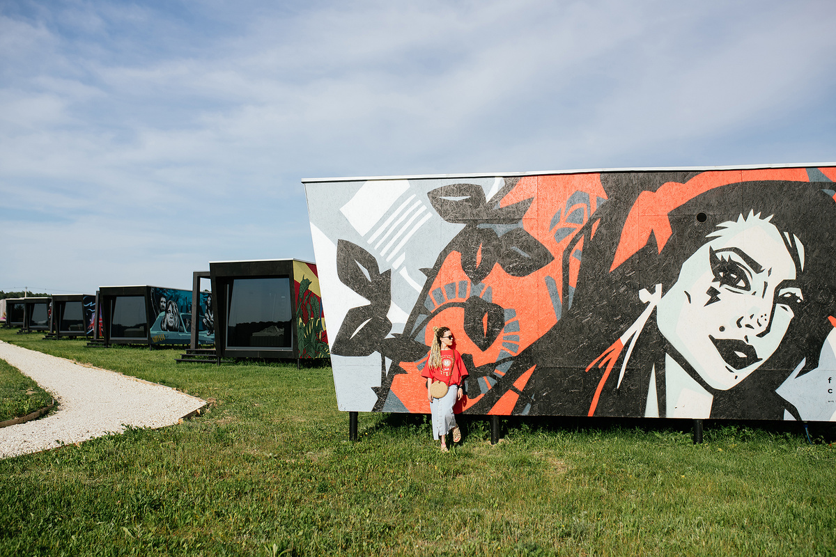 Арт-Кэмп "Дикая Мята" с модульными домами и банями от Win Win House