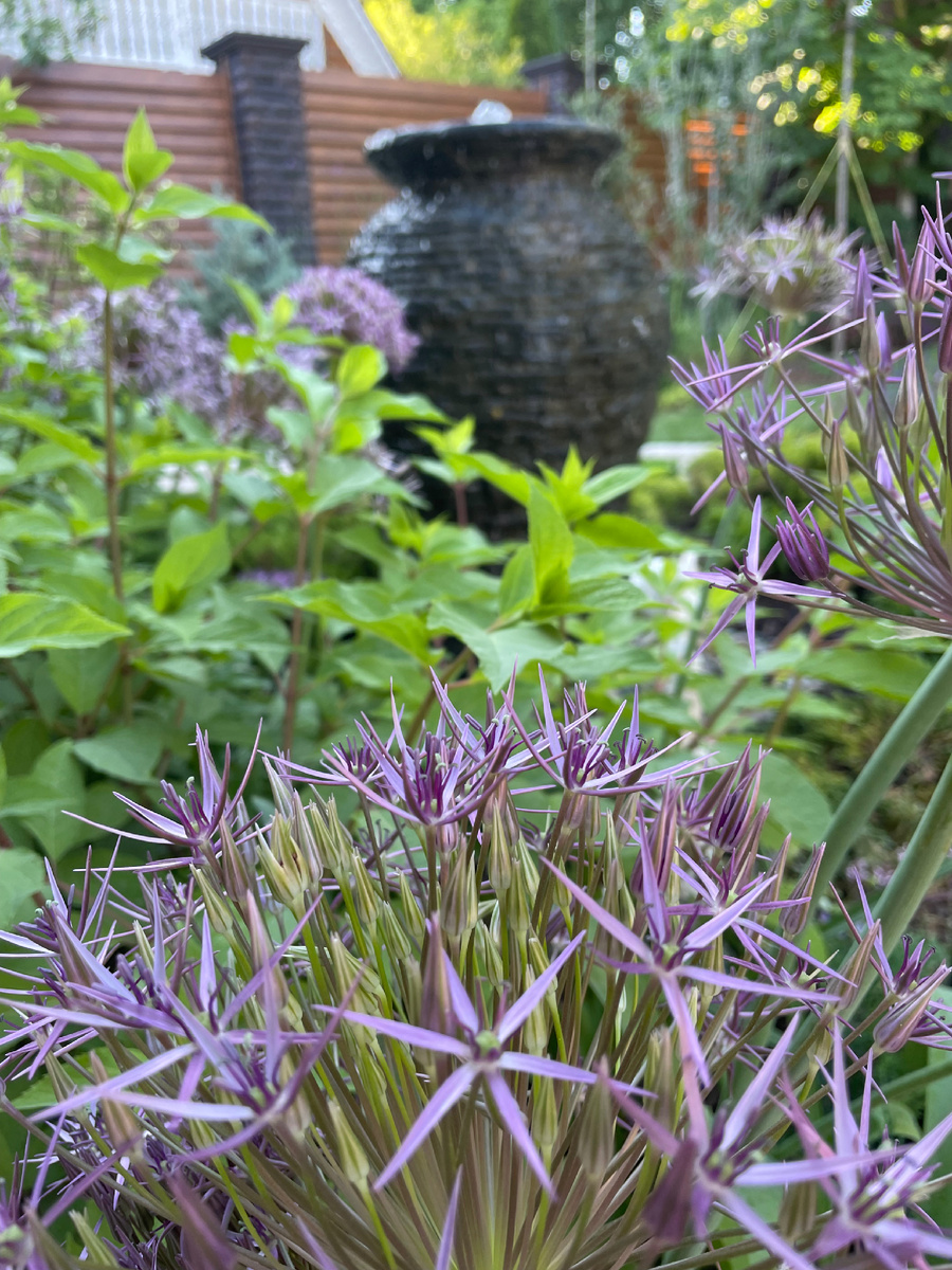 Фонтан в частном саду