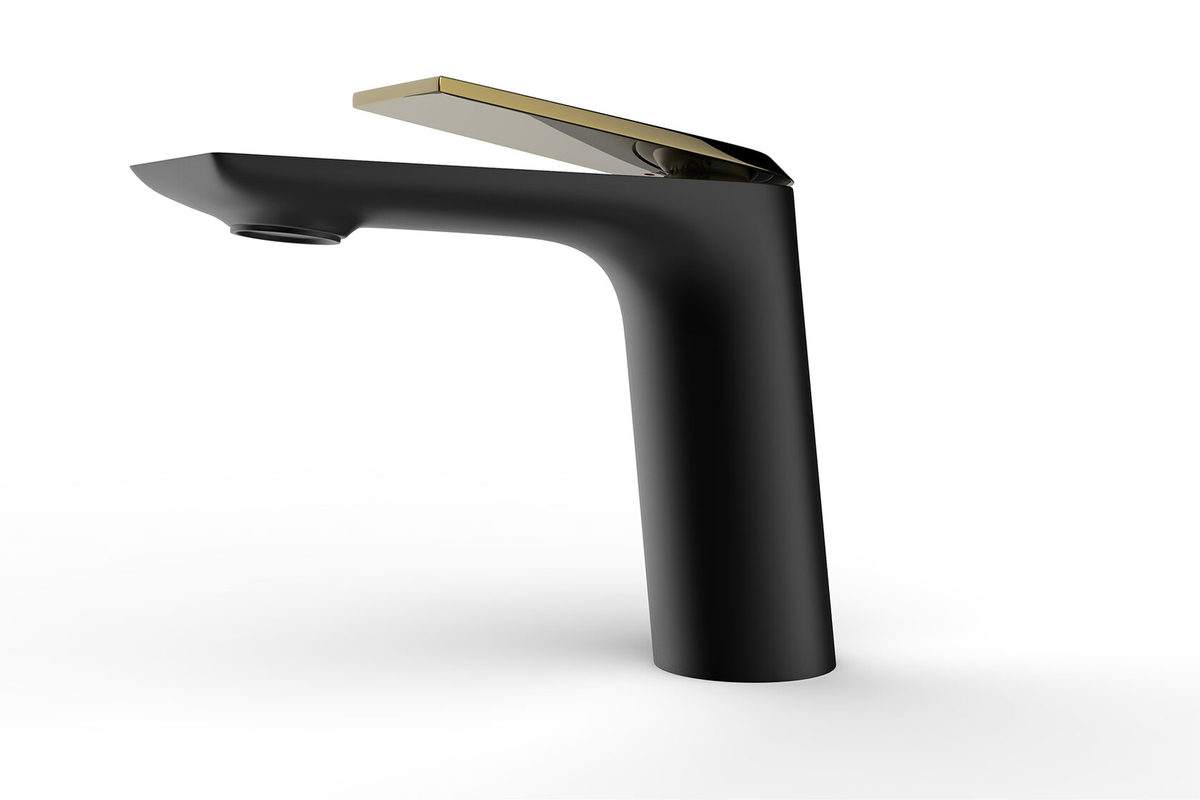 Смеситель для раковины ARROW AMP1145H матовый черный с PVD покрытием