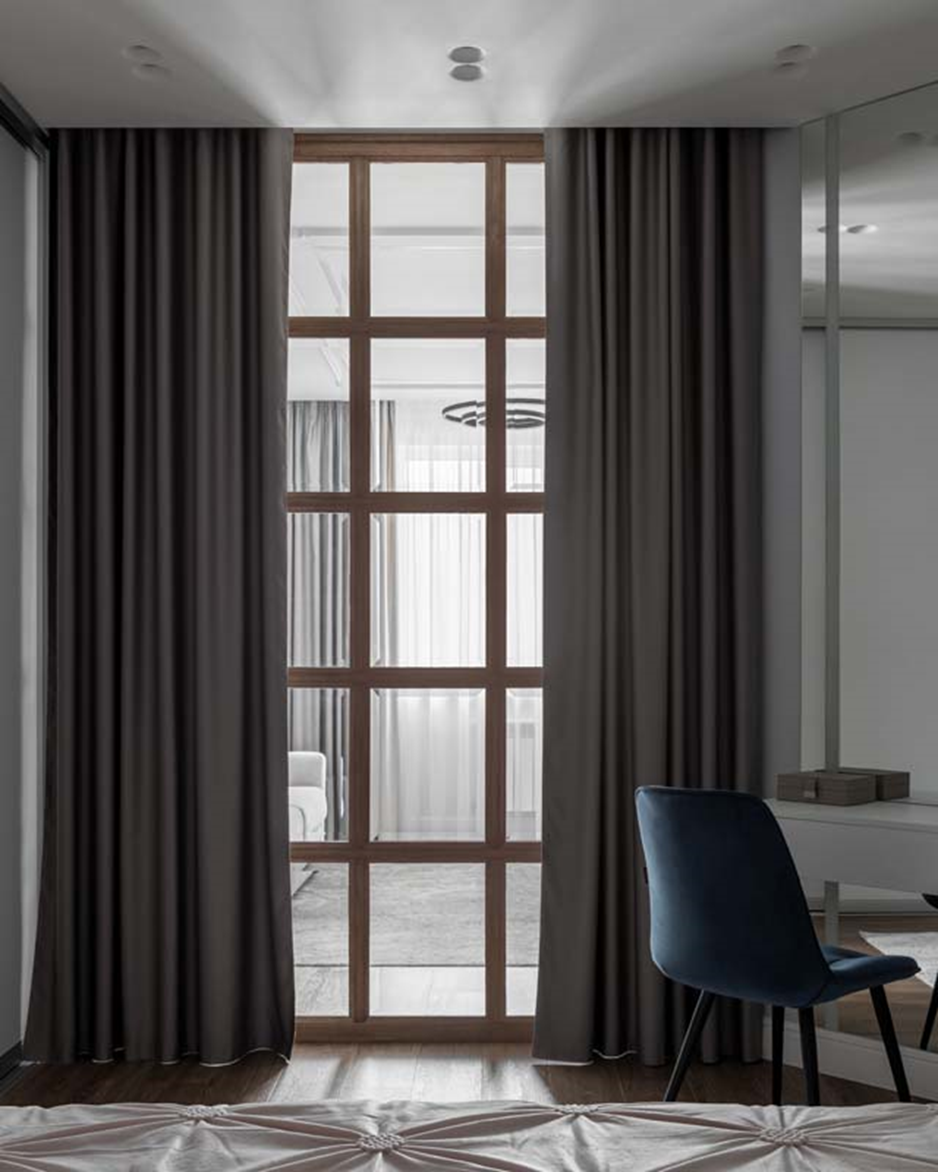 Проект «Квартира в ЖК Фаворит г. Пенза» Это одна из наших работ — оформление окна и межкомнатной перегородки в едином стиле.