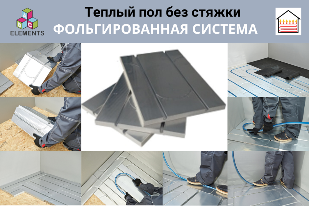 теплый пол без стяжки своими руками. фольгированная система