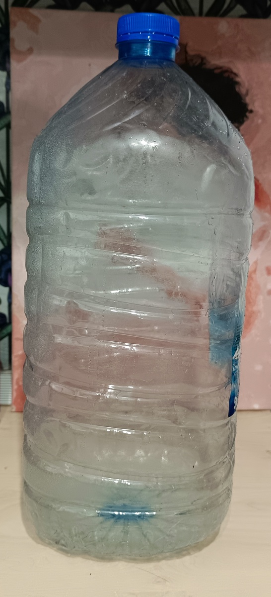 Пятилитровая бутылка, готовящаяся стать будущим нерестовиком.