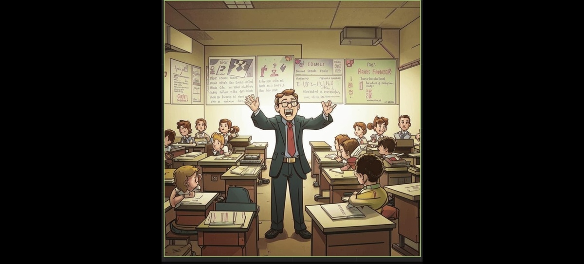 Вы хотя бы знаете базовую математику?!» - прогремел он, его слова эхом отскакивали от стен класса. «Знаете, как складывать? Сколько будет два плюс два?» 