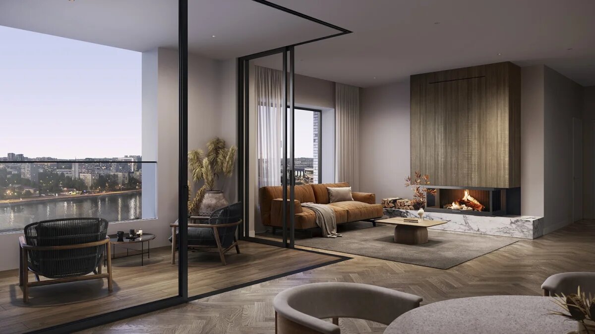 Пример оформления кухни-гостиной