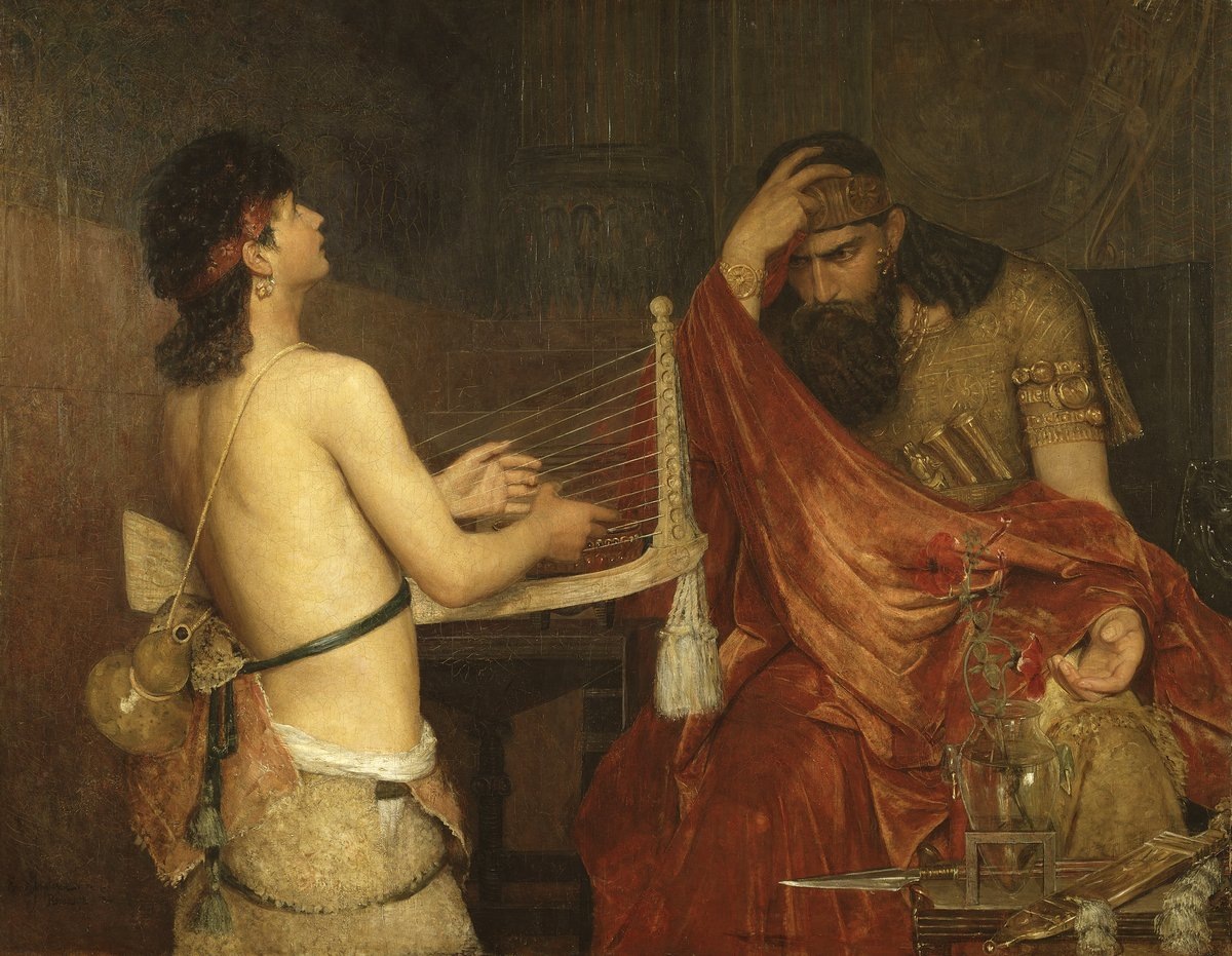 Давид и Саул, Йозефсон Эрнст, 1878г