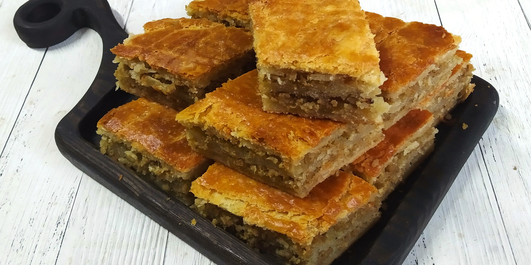 Пирог с мясом, а тесто песочное!