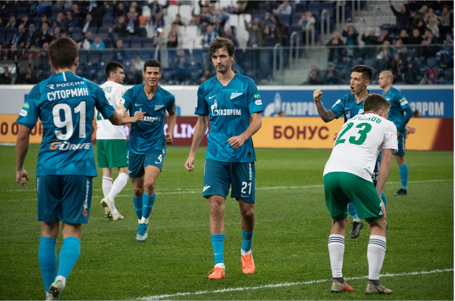 30.10.2019. «Зенит» — ​«Томь» — ​4:0. 1/8 финала. Автором одного из голов в первом домашнем кубковом матче на «Газпром Арене» стал Александр Ерохин. Он в касание переправил мяч в ворота после подачи углового.