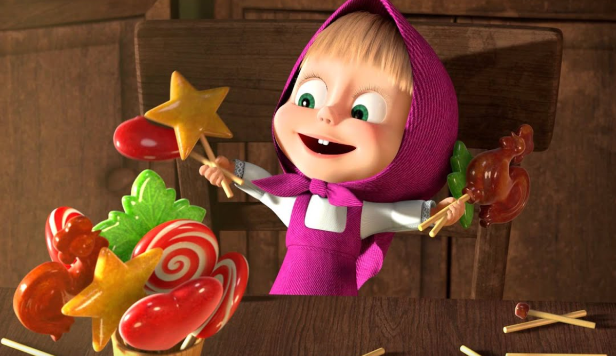 Кадр из мультфильма «Маша и Медведь»