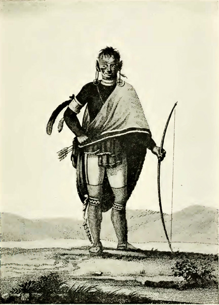 Индеец шауни. Georges Henri Victor Collot (1750–1805).