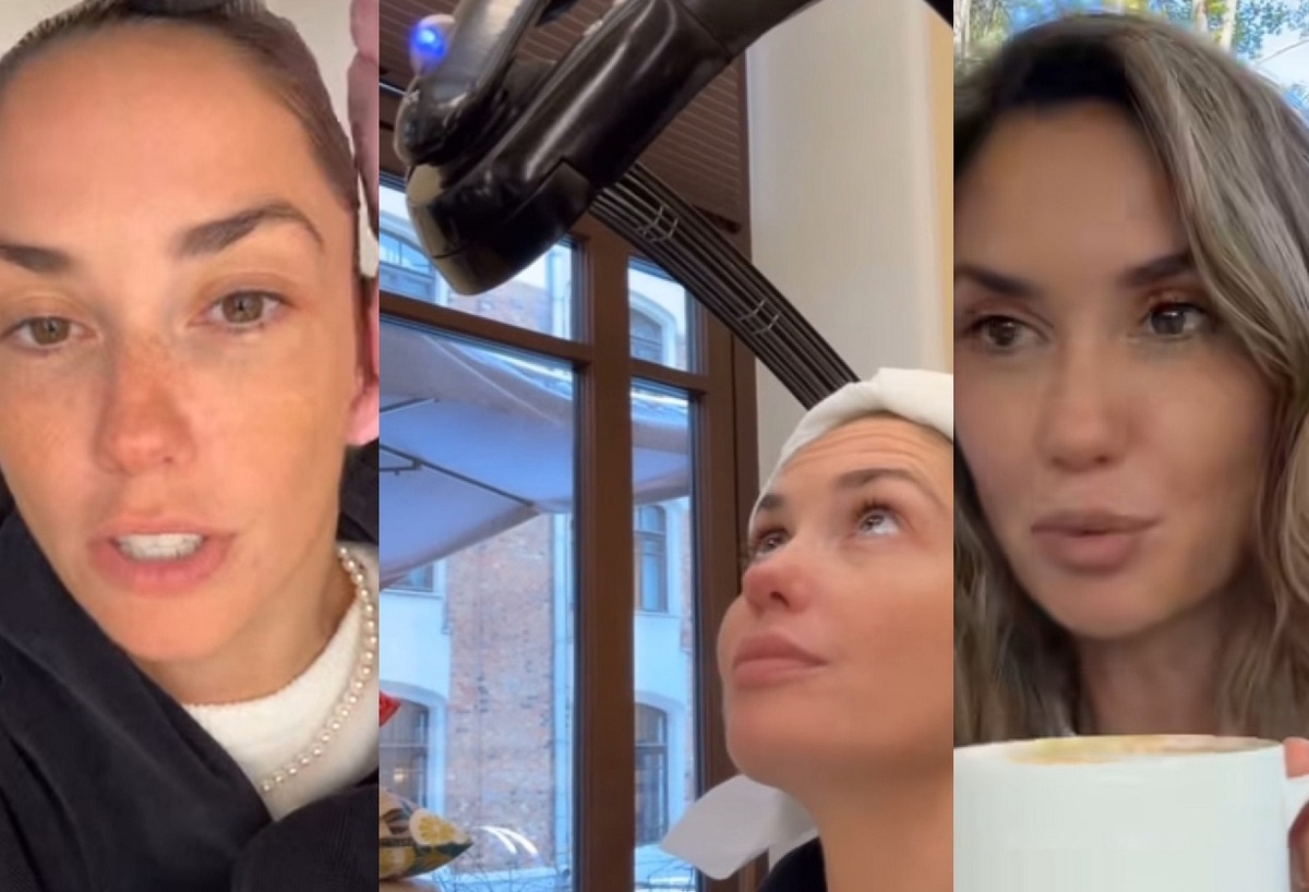 Агата Муцениеце после работы и отдыха пошла восстанавливать волосы. Фото: социальные сети.