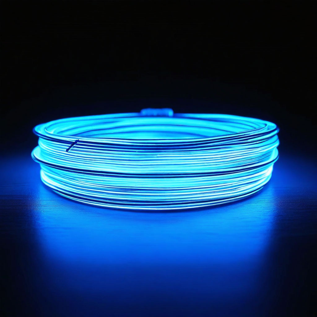 Провода светятся, наверно у них внутри что-то движется.