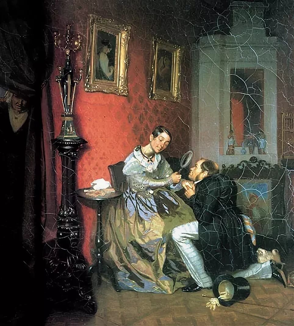 П. Федотов, "Разборчивая невеста"