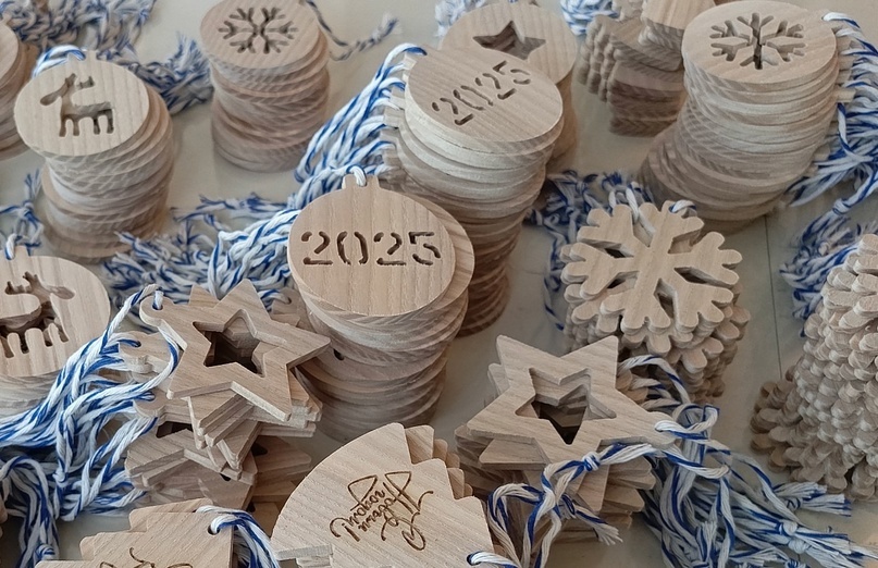 корпоративный заказ, 300 наборов елочных украшений