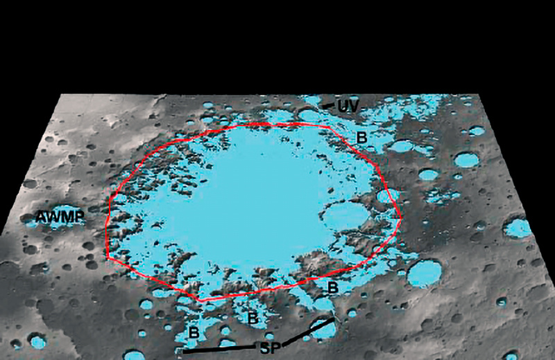 Схематическая карта палеоозера бассейна Аргир