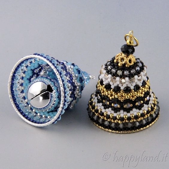 Варианты колокольчиков из бисера