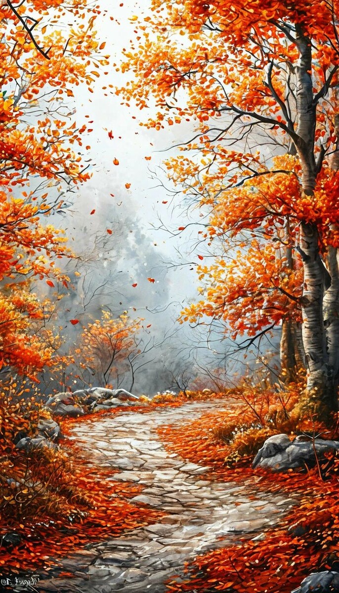 Невероятные акварельные пейзажи осени, которые вас поразят!