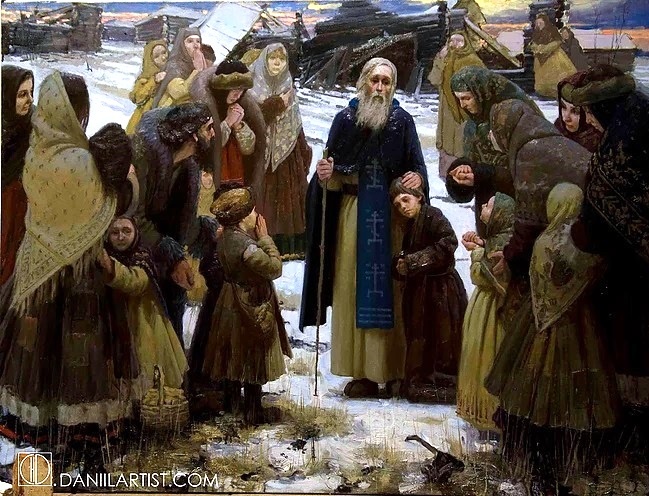 Даниил Чашечкин "Проповедь Сергия Радонежского"