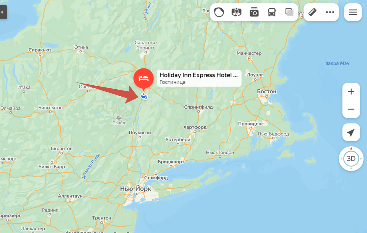 Городок Коксаки на карте