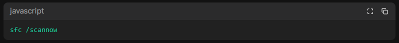 sfc /scannow