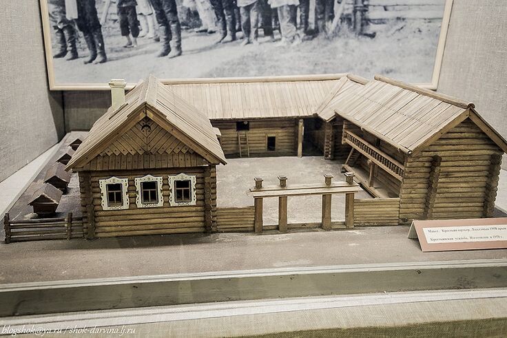 модель традиционного удмуртского дома