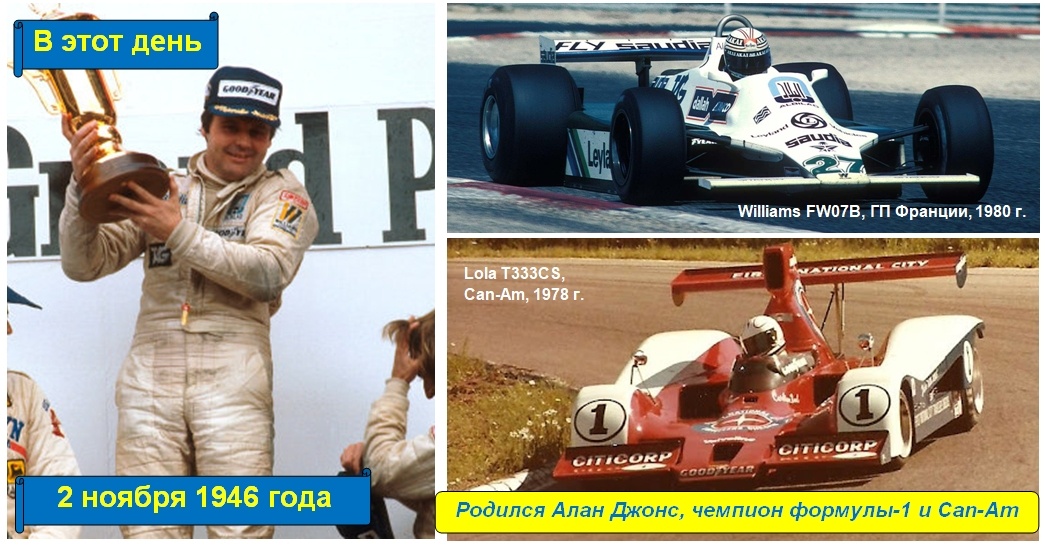 2 ноября 1946 года - родился Алан Джонс