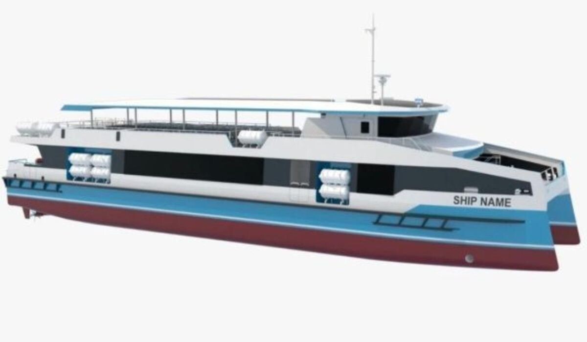     Макет катамарана. Источник: tvsamara.ru Автор фото: Пресс-служба ЗАО «Нефтефлот»