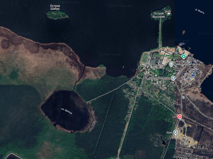     Озеро Здохня. Фото: google.com/maps