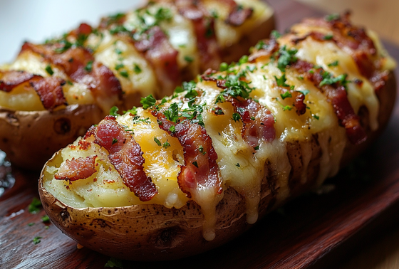    Картошка с беконом гармошкой