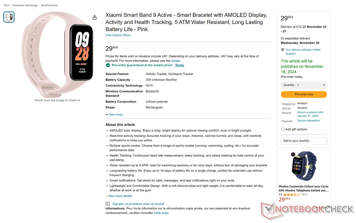    Цена «глобалки» Xiaomi Smart Band 9 Active раскрыта интернет-магазином