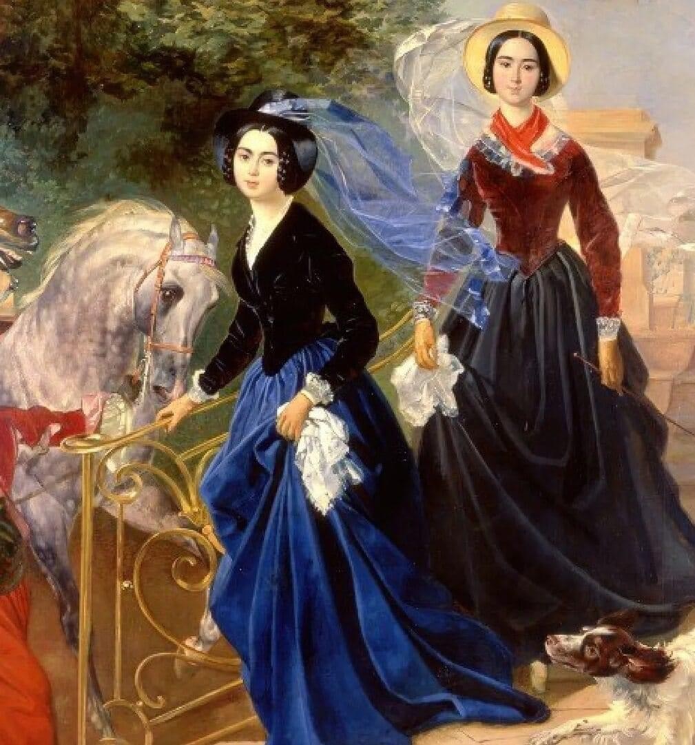 Портрет сестер Шишмаревых, Карл Брюллов, 1839