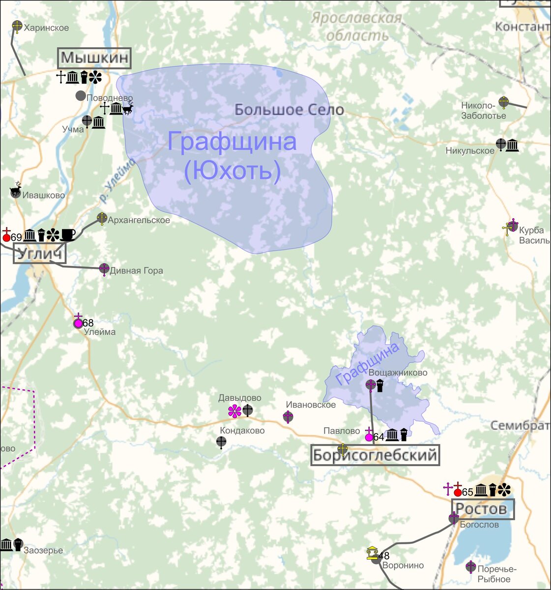 Обзорная карта. Разработано автором.