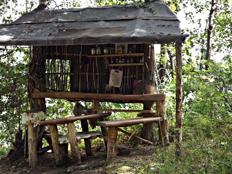 "Дом Робинзона" на острове, озеро Иртяш. Фото автора