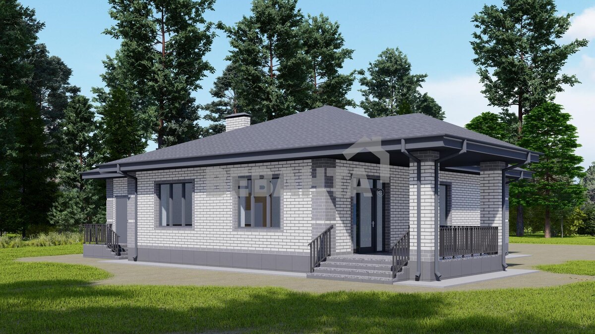 Рендер дома «Слива»