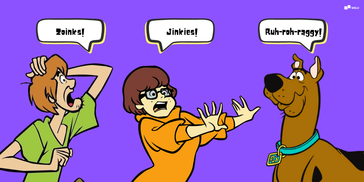 Шегги, Велма, Скуби и их любимые междометия