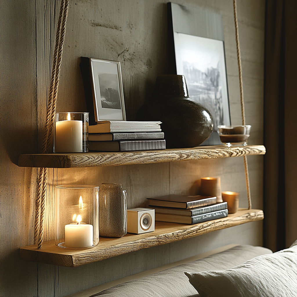 Прикроватная тумба — привычный элемент интерьера, но иногда хочется добавить спальне оригинальности и попробовать нечто новое.-2