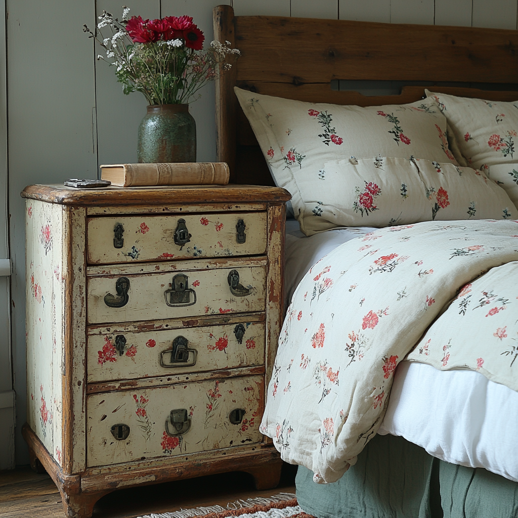 Прикроватная тумба — привычный элемент интерьера, но иногда хочется добавить спальне оригинальности и попробовать нечто новое.-3