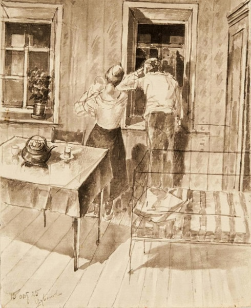 Эскиз картины, написанный в 1926 году