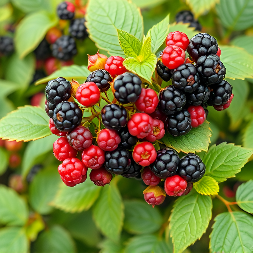 Фото плодовых кустов ежевики