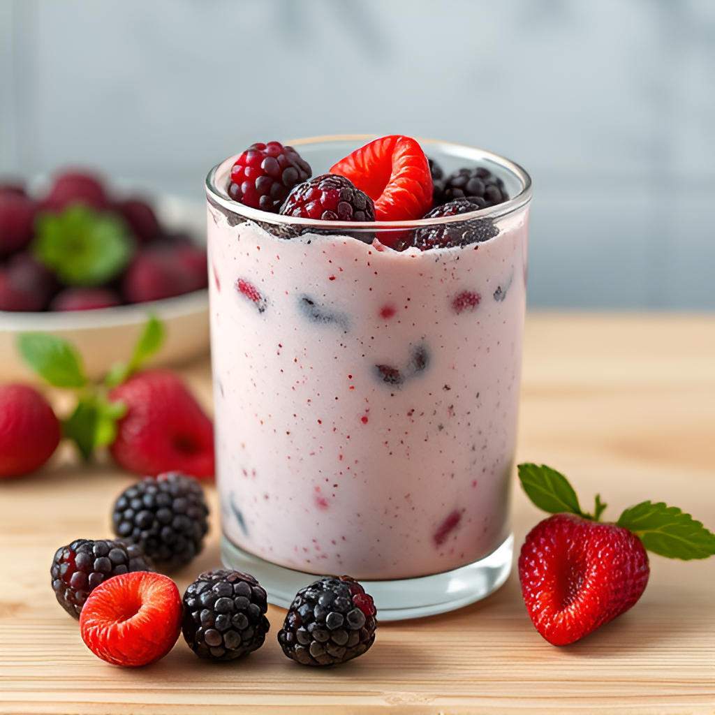 Ежевика отлично сочетается с другими ягодами