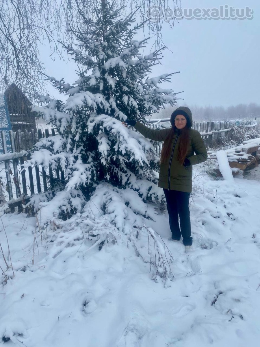 1 ноября этого года в моей деревне. Сейчас уже, правда, весь снег растаял