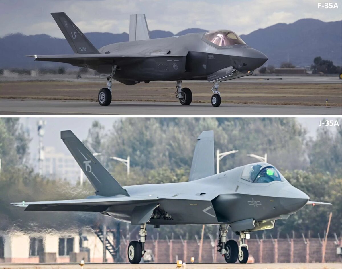 Истребители-невидимки J-35A и F-35. Источник: Яндекс.Картинки