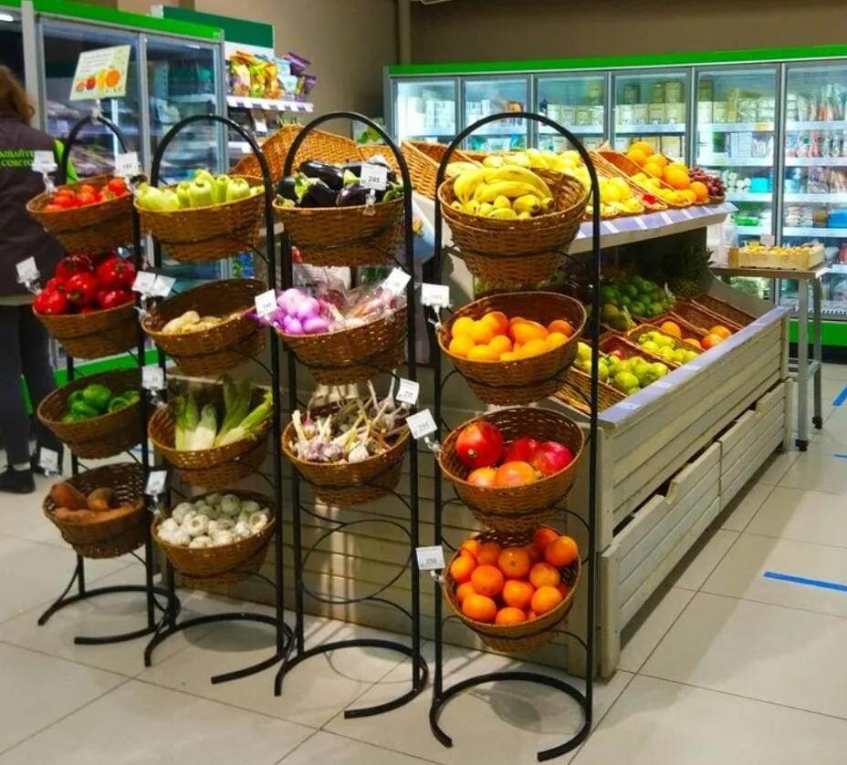 Плетеные корзины пластик полиротанг для фруктов овощей оптом под заказ отправка в регионы