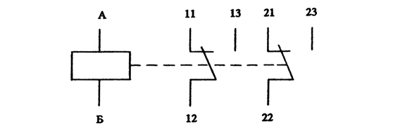 Принципиальная схема реле РЭК21