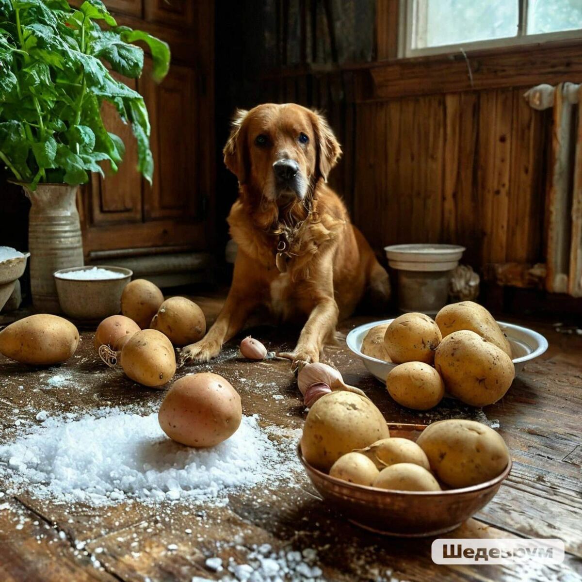Шедеврум изобразил очень шедеврально)