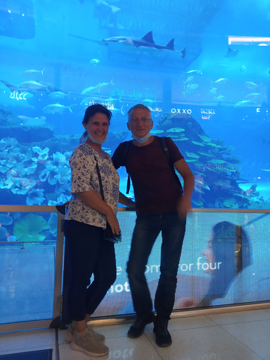 А над нами километры воды, а над нами бьют хвостами киты:) Аквариум в Дубай Молл.