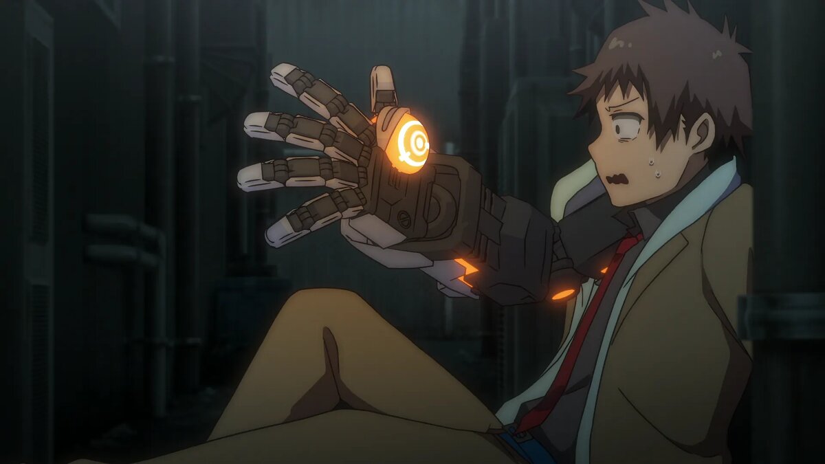 Кадр из аниме «Механические руки»   📷