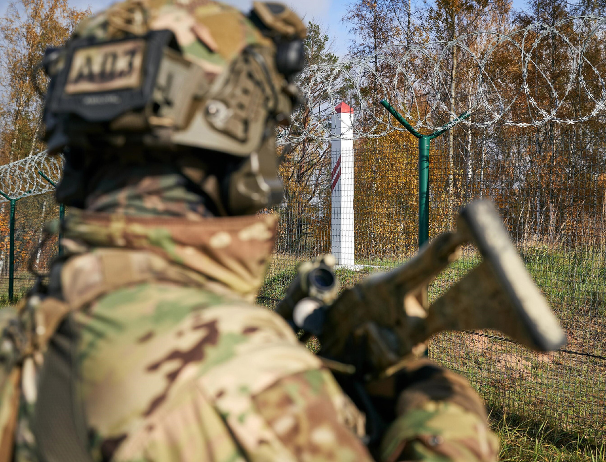 Военнослужащий на латвийской границе © Valsts kanceleja 