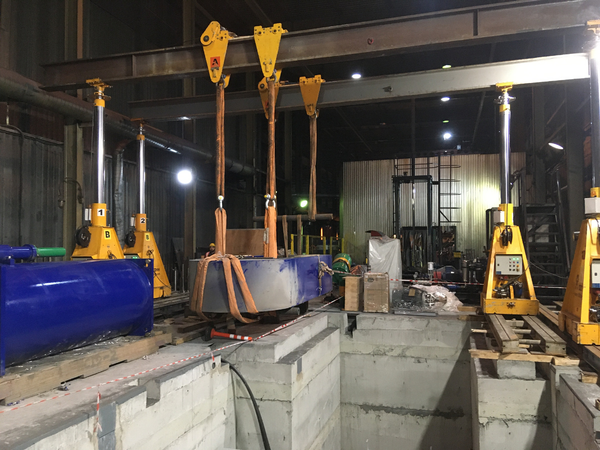 Монтаж пресса массой более 70 т